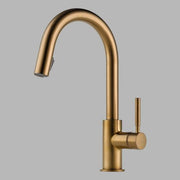Brizo Solna Single Handle Pull-Down Kitchen Faucet with SmartTouch Technology, Polished Chrome, 63020LF-PC