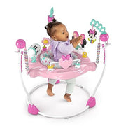 Bright Starts 13062 Disney Baby Minnie Mouse Forever Besties Baby Activity Center Jumper with 10 Toys, Pink