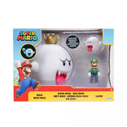 Nintendo 89970317 King Boo with Luigi Action Figure Set, 3PK