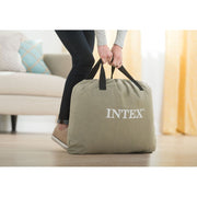 Intex 64753WD Dura-Beam 24'' Pillowtop Air Mattress with Built-in Pump, Queen