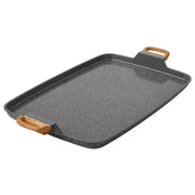 The Pioneer Woman PWS442769314390 Prairie Signature Cast Aluminum Double Griddle, Charcoal Speckle
