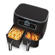 Ninja DZ100 Foodi 4-in-1 8-Quart. 2-Basket Air Fryer with DualZone Technology- Air Fry, Roast, and more