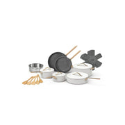 Beautiful 20pc Ceramic Non-Stick Cookware Set, White