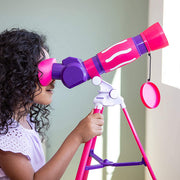 Educational Insights 5129-P GeoSafari Jr. Pink My First Kids Telescope