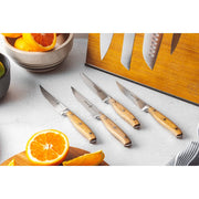 Schmidt Brothers Cutlery 14 Pc Forged Acacia Series Knife Block Set