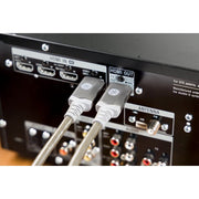 GE 48722 15' HDMI Cable With Ethernet & Gold-Plated Connectors, Gray