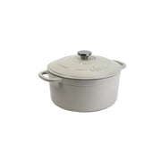 Lodge 5.5 Quart Enameled Cast Iron Dutch Oven, Oyster