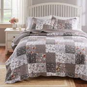 Barefoot Bungalow GL-1812AMSQ Giulia Modern Cotton Quilt Set, 3-Piece Full/Queen