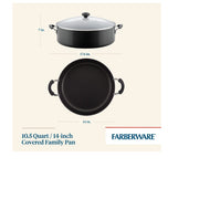 Farberware Easy Clean Aluminum Nonstick Covered Family Pan