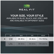 Depend Real Fit Incontinence Briefs for Men, Maximum Absorbency S/M, Grey