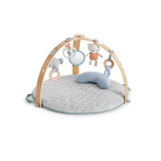 Ingenuity 12126 Cozy Spot Reversible Duvet Activity Gym with Wooden Toy Bar