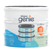 Diaper Genie I000251 Diaper Pail Refills, Unscented, 3 Pk, 720 Ct