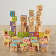 Spark Create Imagine Wooden Alphabet Blocks, 40 Pieces