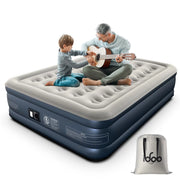 idoo WMT-04-GY Air Mattress, Inflatable Airbed with Built-in Pump for Guest Home Camping Travel, 650lb MAX, Queen Size 18