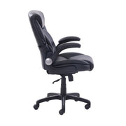 Serta 49987 Air Lumbar Bonded Leather Manager Office Chair, Black