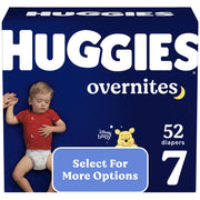Kimberly Clark 54921 Huggies Overnites Nighttime Diapers, Size 7 52 Ct