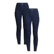 Time and Tru Women's High Rise Jeggings Dark Denim S – VIPOutlet