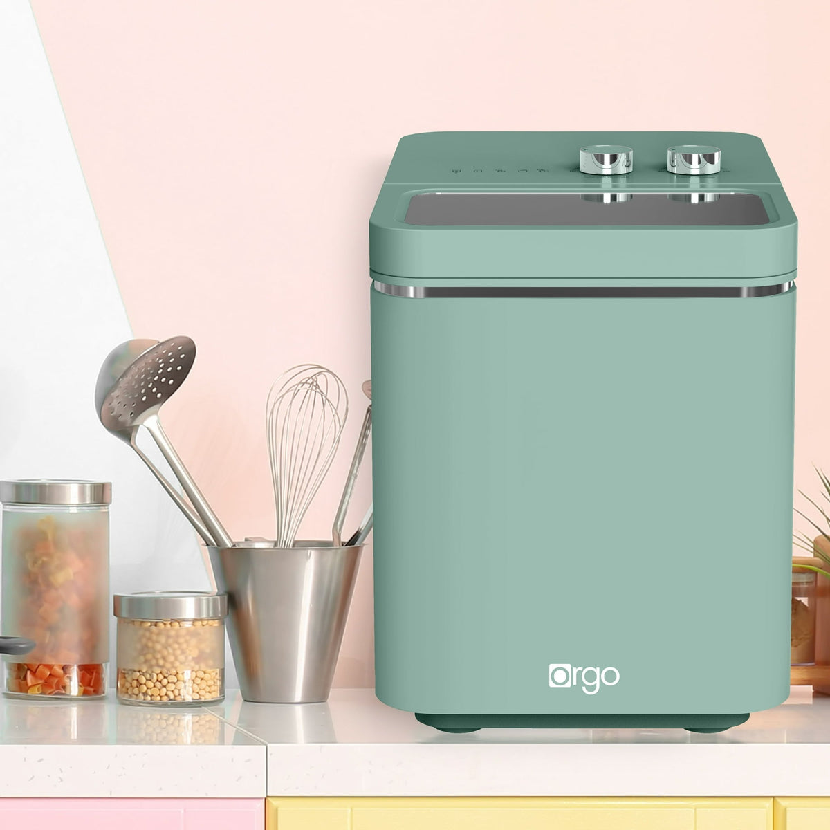 Orgo Products RGR2502 The Retro Countertop Ice Maker, Bullet Shaped Ic ...