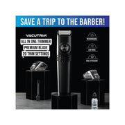Bell and Howell 8760 VacuTrim Vacuum Hair Trimmer Rechargeable Shave Cordless Hair Clipper