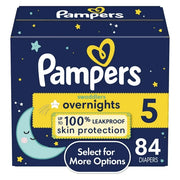 Procter & Gamble Pampers Swaddlers Overnight Diapers, Size 5 84 Count