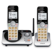 VTech CS5229-2 2 Handset Extended Range DECT 6.0 Expandable Cordless Phone - Silver/Black
