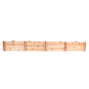 Expert Gardener 4408188 Wood Garden Bed, 7.4 ft L x 2 ft W x 10.6 in H