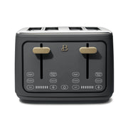 Beautiful 19118 4 Slice Toaster, Oyster Grey by Drew Barrymore, Oyster Grey