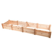Expert Gardener 4408188 Wood Garden Bed, 7.4 ft L x 2 ft W x 10.6 in H
