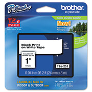 Brother TZE251 P-Touch TZe Adhesive Laminated Labeling Tape, 1