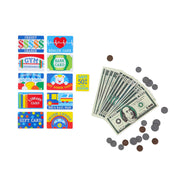 Melissa & Doug Pretend-to-Spend Toy Wallet With Play Money and Cards (45 pcs)