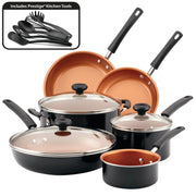 Farberware Aluminum 14 Nonstick Family Pan, Black