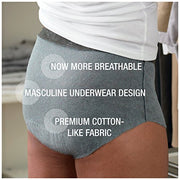 Depend Real Fit Incontinence Briefs for Men, Maximum Absorbency S/M, Grey
