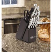 Farberware 5200981 22-Piece Stainless Steel Knife Set with Cutting Mats