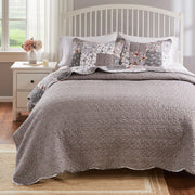 Barefoot Bungalow GL-1812AMSQ Giulia Modern Cotton Quilt Set, 3-Piece Full/Queen