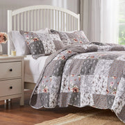 Barefoot Bungalow GL-1812AMSQ Giulia Modern Cotton Quilt Set, 3-Piece Full/Queen