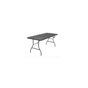 Cosco 14678BKH1 6 Foot Centerfold Folding Table, Black