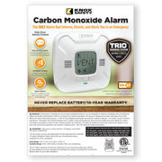 Knox Safety 7024 Battery Operated Carbon Monoxide Detector, Voice Alert & Display