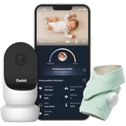 Owlet PS04NMBBJ Dream Duo 2 Smart Baby Monitor - Mint
