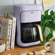 Beautiful 19312 14-Cup Programmable Drip Coffee Maker with Touch-Activated Display Lavender by Drew Barrymore