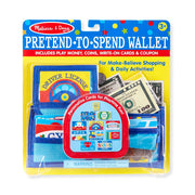 Melissa & Doug Pretend-to-Spend Toy Wallet With Play Money and Cards (45 pcs)