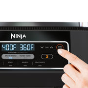 Ninja DZ100 Foodi 4-in-1 8-Quart. 2-Basket Air Fryer with DualZone Technology- Air Fry, Roast, and more