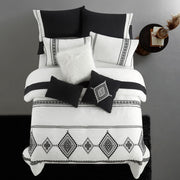 Better Homes & Gardens BHF000089433047 Summit Bed in a Bag Bedding Set, Queen, Black and White