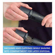 Bell and Howell 8760 VacuTrim Vacuum Hair Trimmer Rechargeable Shave Cordless Hair Clipper