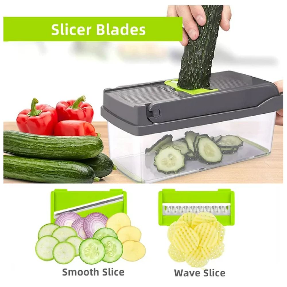 sktome VC-01 Stome Multifunctional 12-in-1 Food Chopper with 8 Blades ...