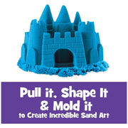 Kinetic Sand 6061464 The Moldable Sensory Play Sand Toy For Kids, Blue, 2 lb. Resealable Bag, Ages 3 & Up