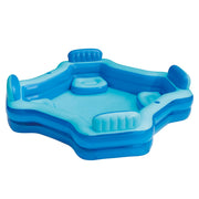 Bluescape KB0706000 Blue Deluxe Comfort Inflatable Family Swimming Pool, 4 Seats
