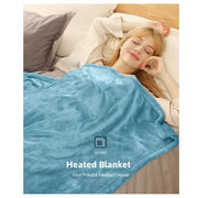 Electric Heated Blanket, 50 × 60 Fast Heating Flannel Throw with