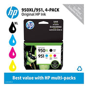 HP 950XL Black/951 Tri-Color Inkjet Cartridge Four Pack (C2P01FN#140)