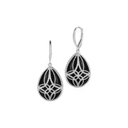 Unbranded SSE10098SS Sterling Silver Black Onyx Earring, Pendant, and Bracelet Set